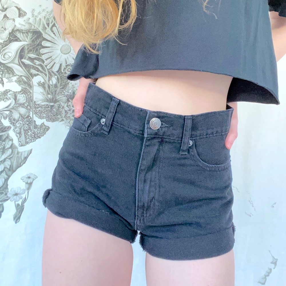 Aeropostale Black Mom Shorts - Size 0